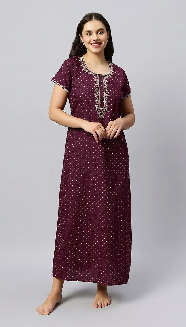 Womens Nightwear Full-Length Nighty