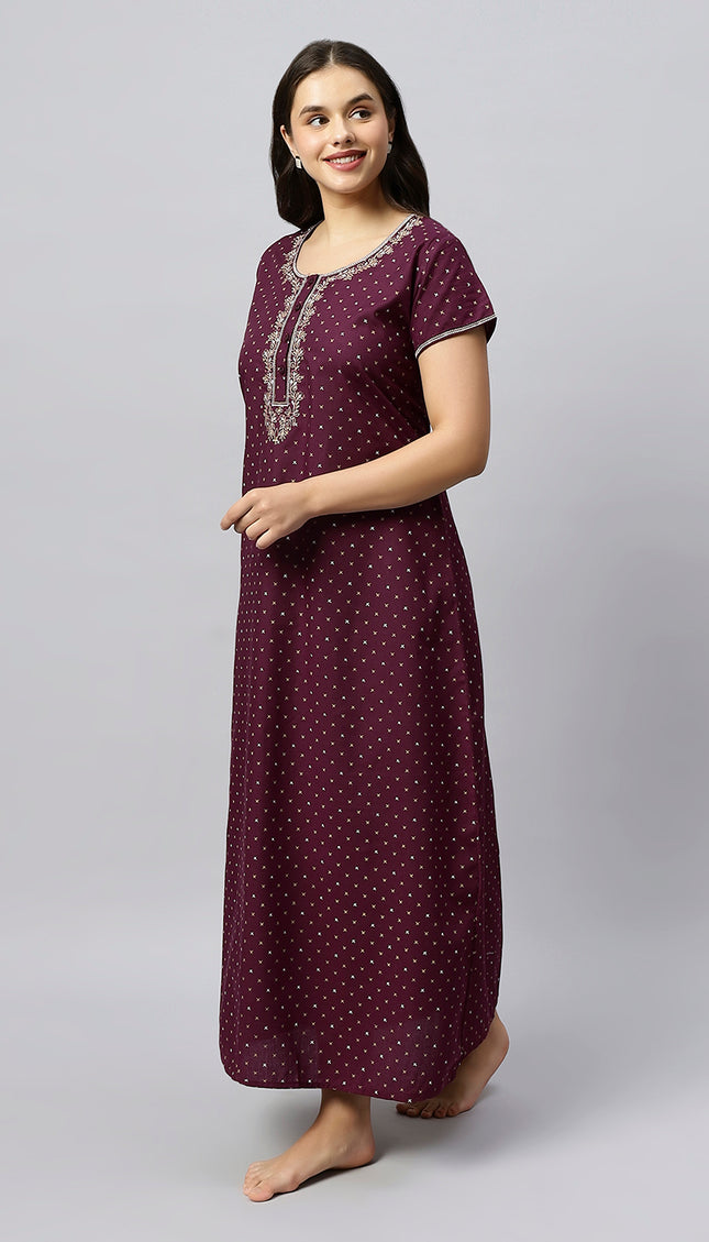 Womens Nightwear Full-Length Nighty