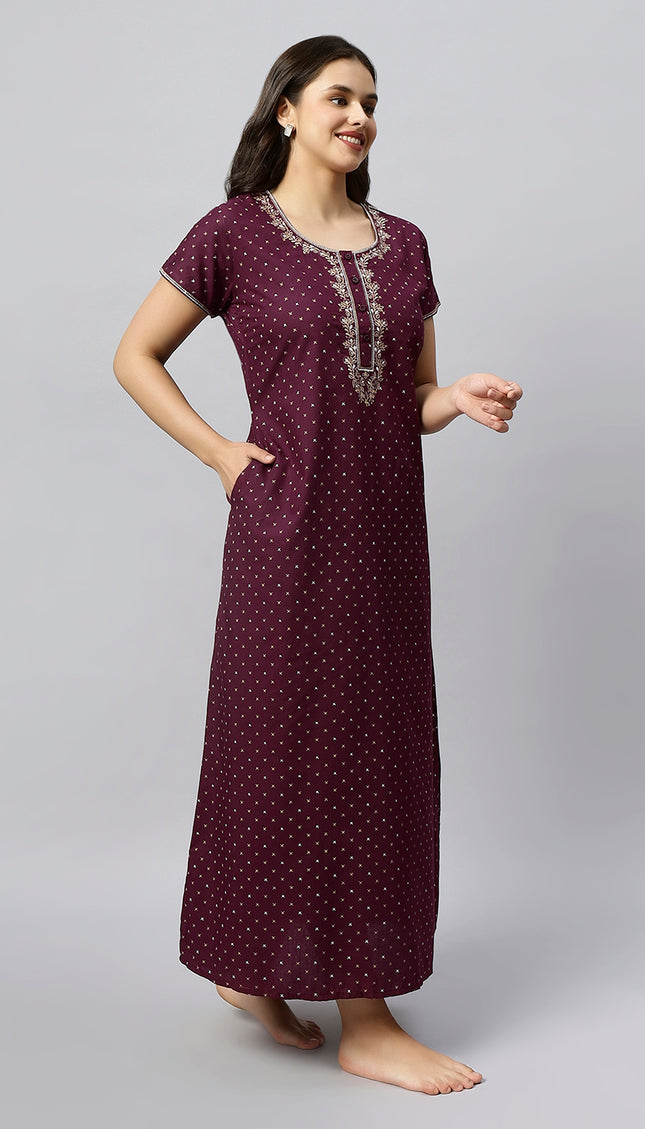 Womens Nightwear Full-Length Nighty