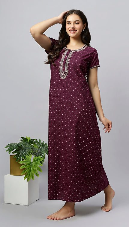 Womens Nightwear Full-Length Nighty