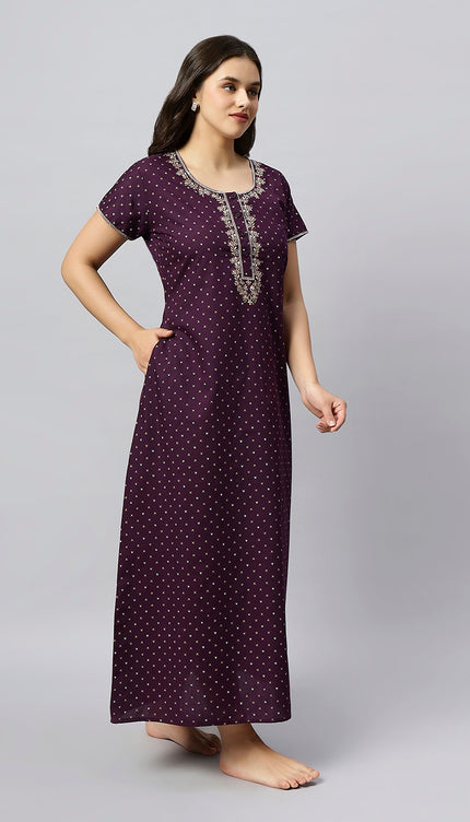Womens Nightwear Full-Length Nighty