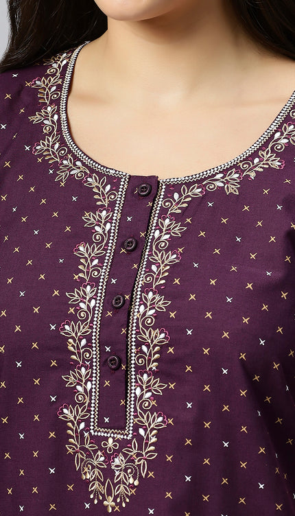 Womens Nightwear Full-Length Nighty