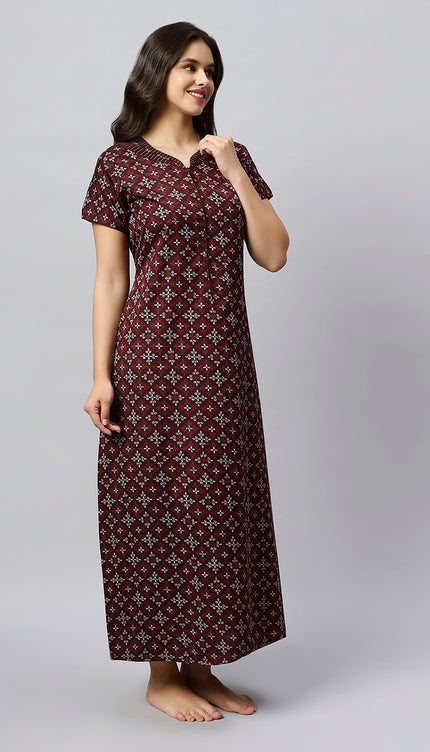Womens Nightwear Full-Length Nighty