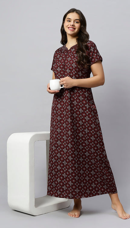 Womens Nightwear Full-Length Nighty