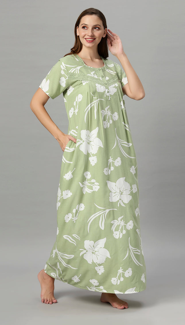 Womens Nightwear Full-Length Nighty
