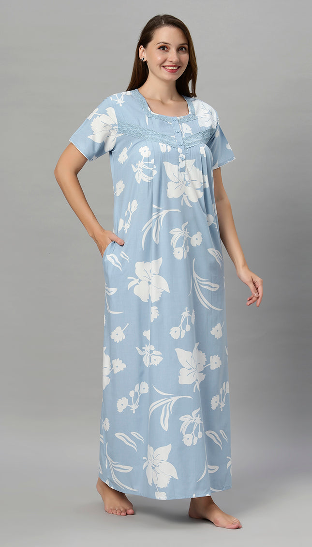 Womens Nightwear Full-Length Nighty