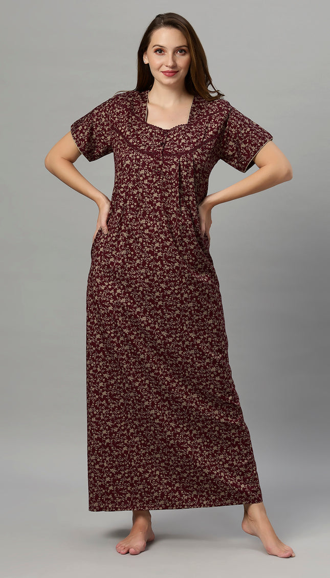 Womens Nightwear Full-Length Nighty