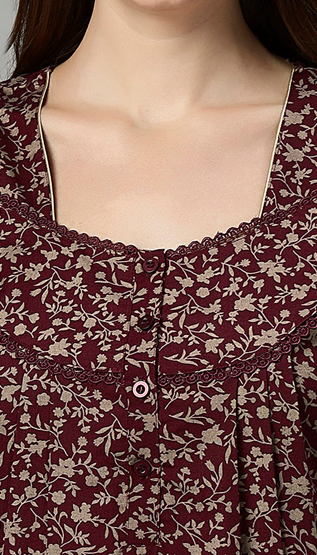 Womens Nightwear Full-Length Nighty