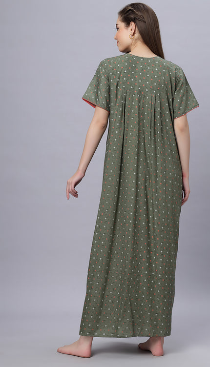 Womens Cotton Maternity & Feeding Nighty