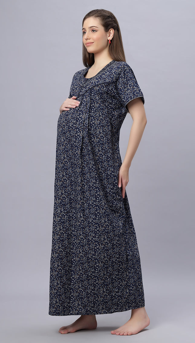 Womens Cotton Maternity & Feeding Nighty