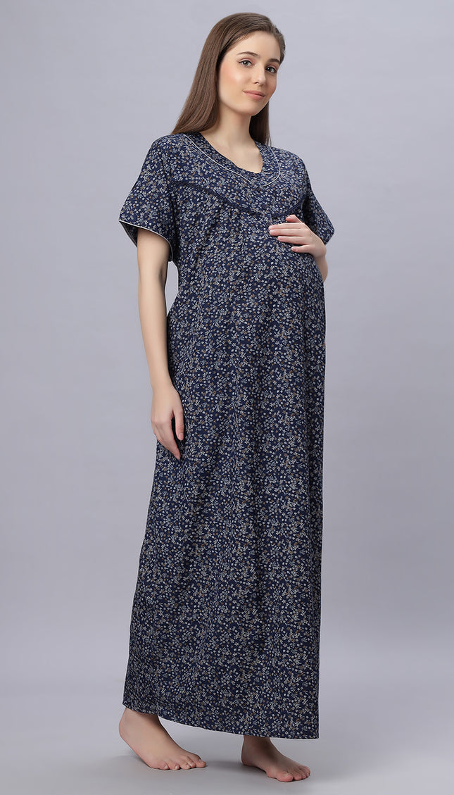 Womens Cotton Maternity & Feeding Nighty