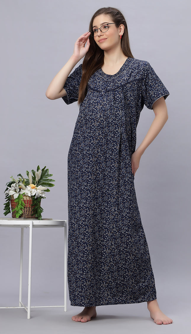 Womens Cotton Maternity & Feeding Nighty