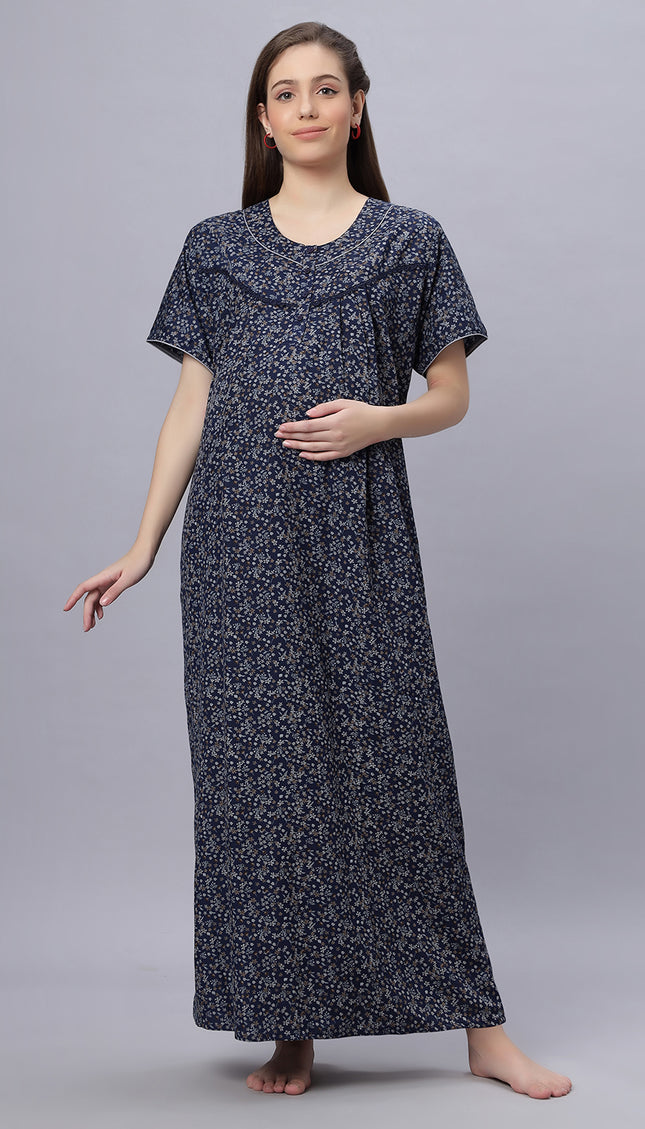 Womens Cotton Maternity & Feeding Nighty