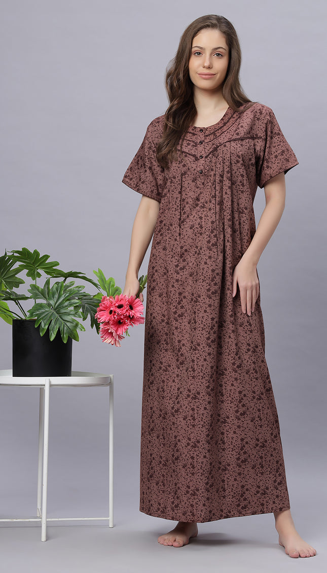 Womens Cotton Maternity & Feeding Nighty
