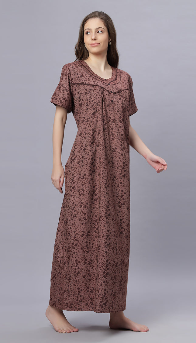 Womens Cotton Maternity & Feeding Nighty