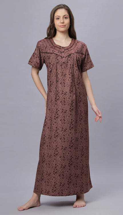 Womens Cotton Maternity & Feeding Nighty