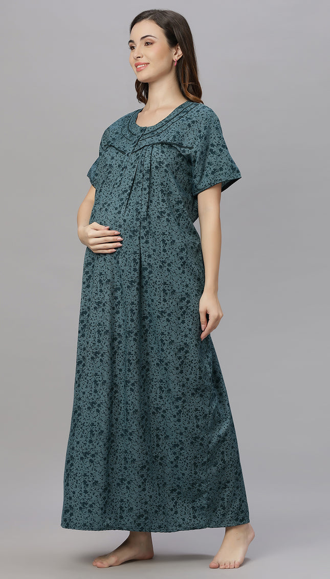 Womens Cotton Maternity & Feeding Nighty