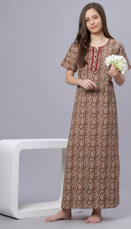 Womens Nightwear Full-Length Nighty