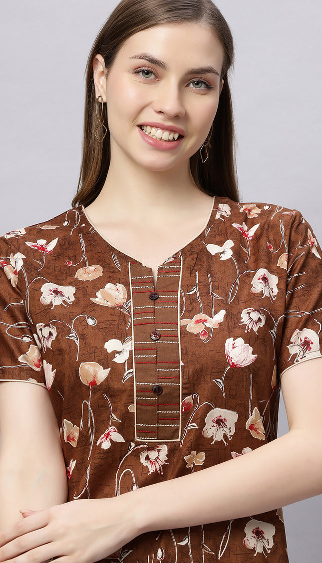 Womens Nightwear Full-Length Nighty