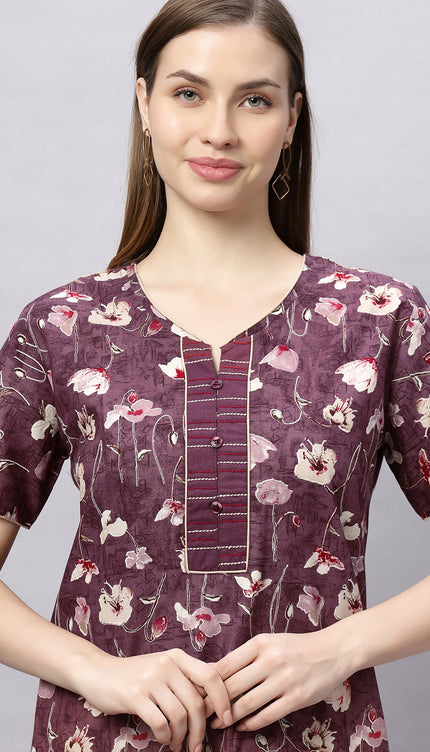 Womens Nightwear Full-Length Nighty