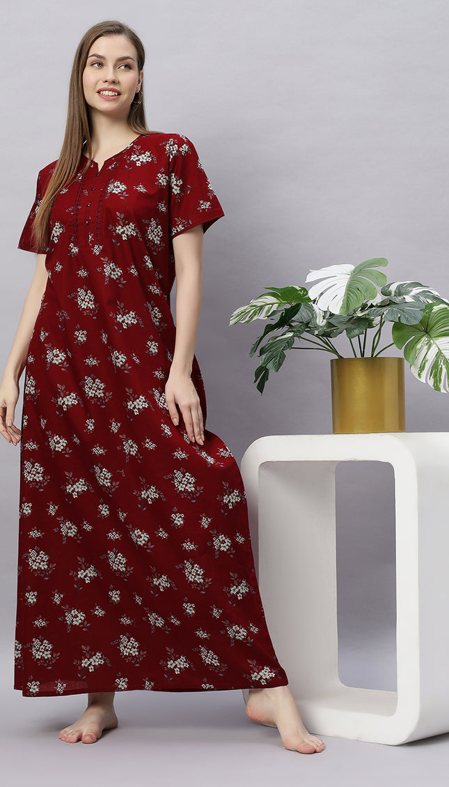 Womens Nightwear Full-Length Nighty
