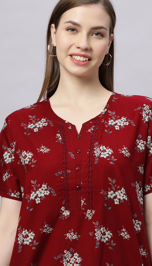 Womens Nightwear Full-Length Nighty