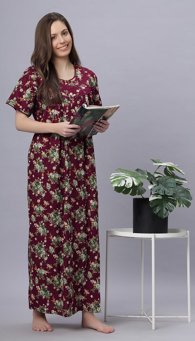 Womens Nightwear Full-Length Nighty