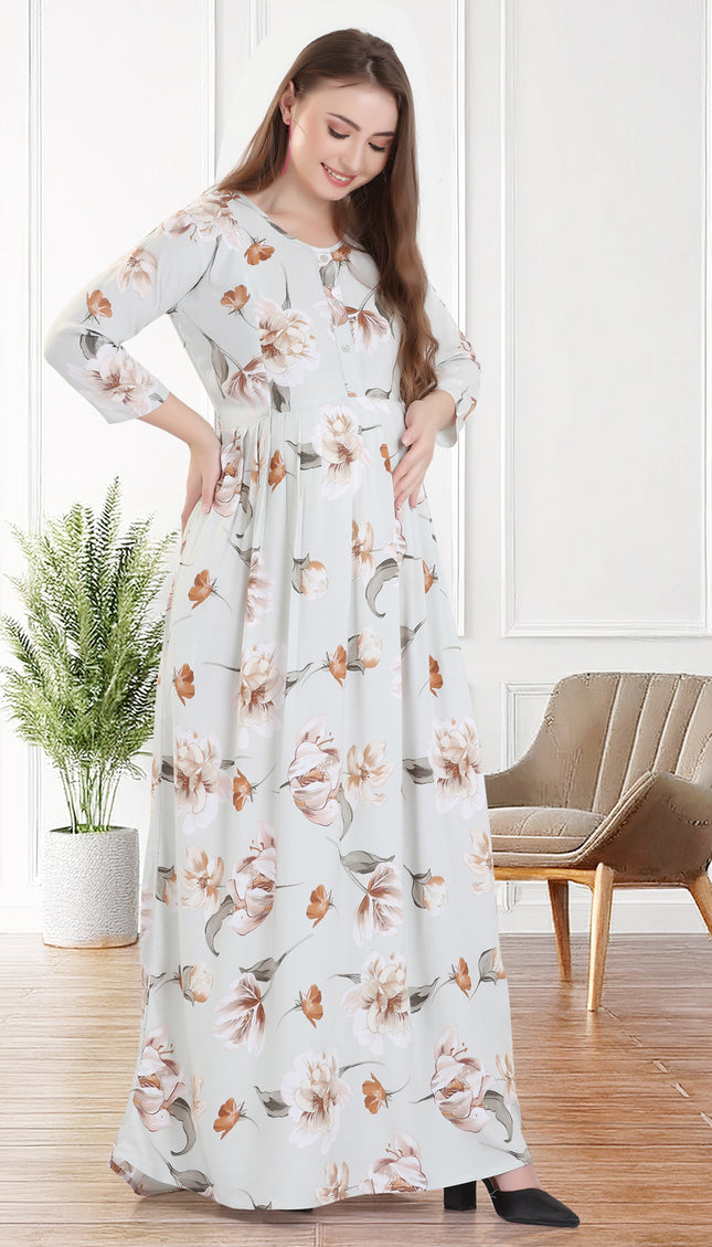 Womens Cotton Maternity & Feeding Nighty