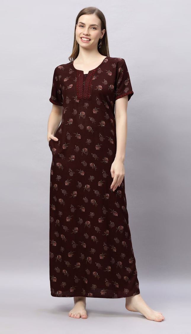 Womens Nightwear Full-Length Nighty