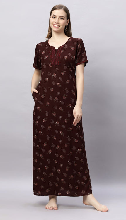 Womens Nightwear Full-Length Nighty