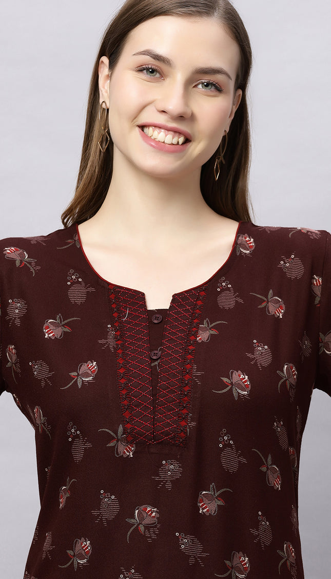 Womens Nightwear Full-Length Nighty