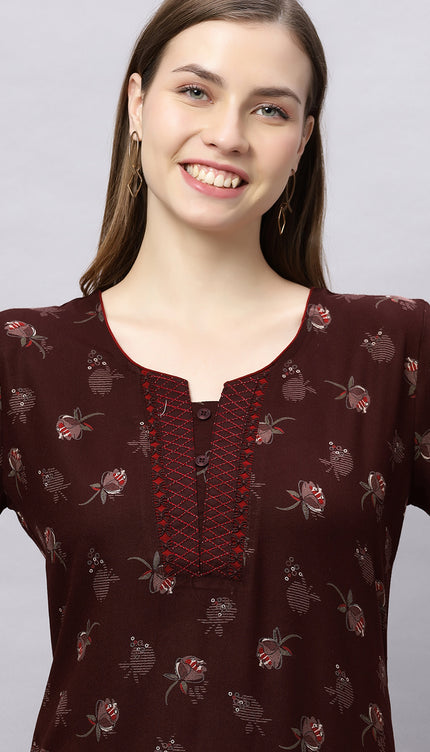 Womens Nightwear Full-Length Nighty