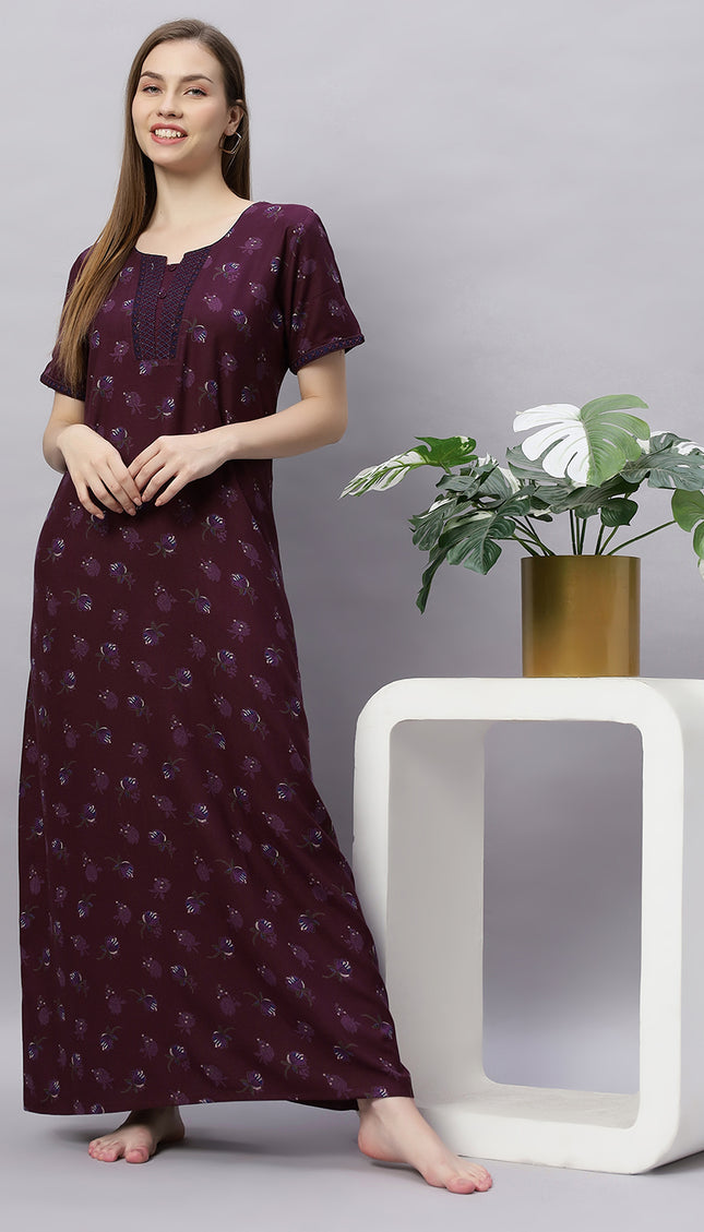 Womens Nightwear Full-Length Nighty
