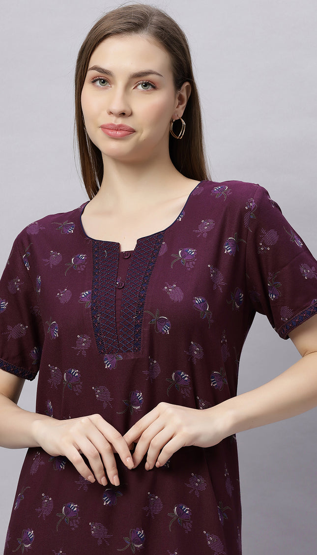 Womens Nightwear Full-Length Nighty