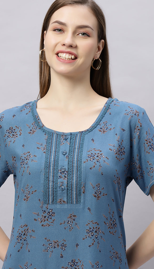 Womens Nightwear Full-Length Nighty