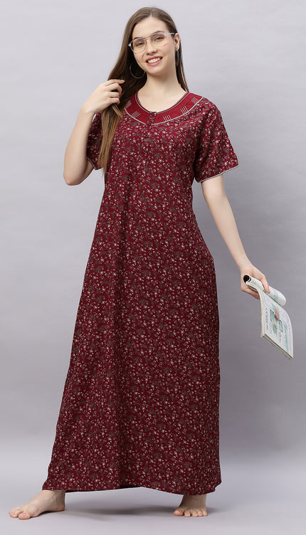 Womens Nightwear Full-Length Nighty
