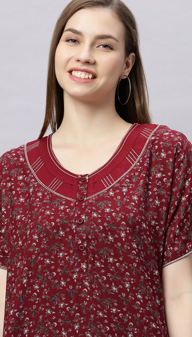 Womens Nightwear Full-Length Nighty