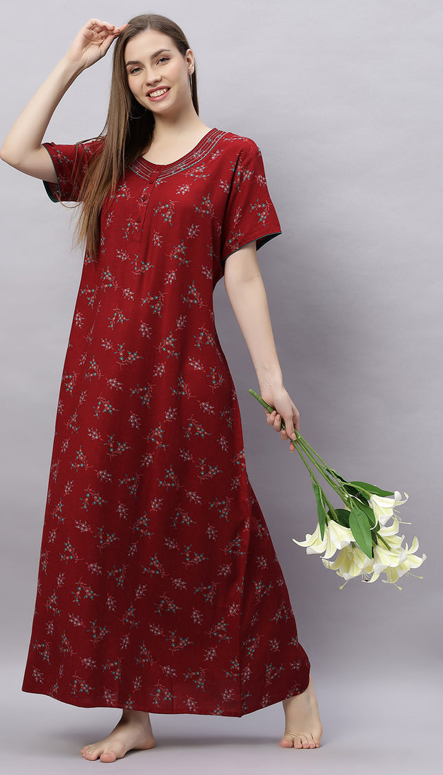 Womens Nightwear Full-Length Nighty