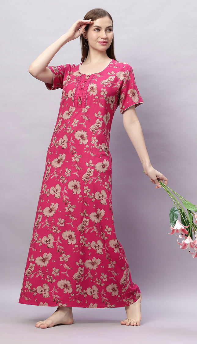 Womens Nightwear Full-Length Nighty
