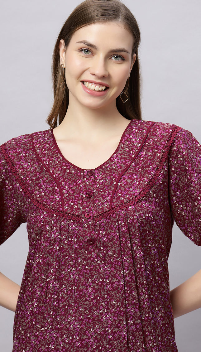 Womens Nightwear Full-Length Nighty