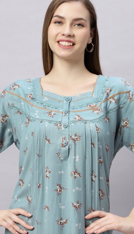 Womens Nightwear Full-Length Nighty