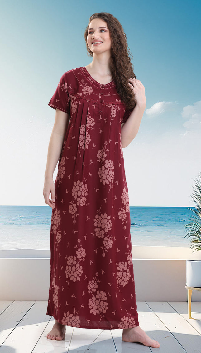 Womens Nightwear Full-Length Nighty