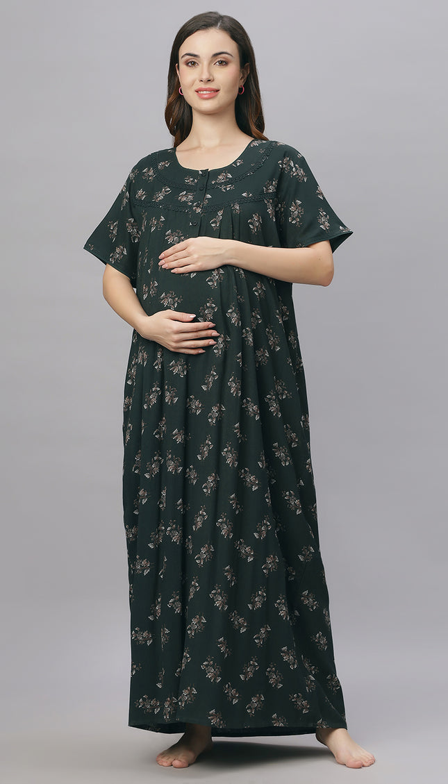 Womens Cotton Maternity & Feeding Nighty