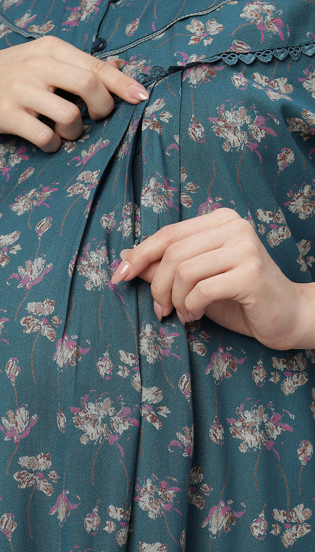 Womens Cotton Maternity & Feeding Nighty