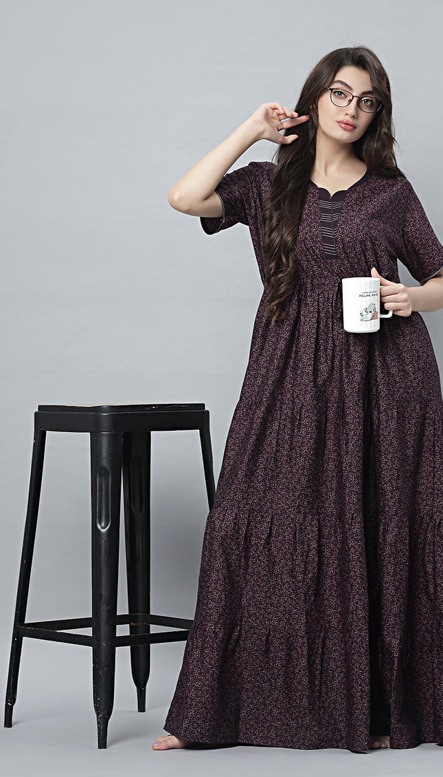 Womens Nightwear Full-Length Nighty