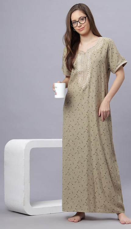 Womens Nightwear Full-Length Nighty