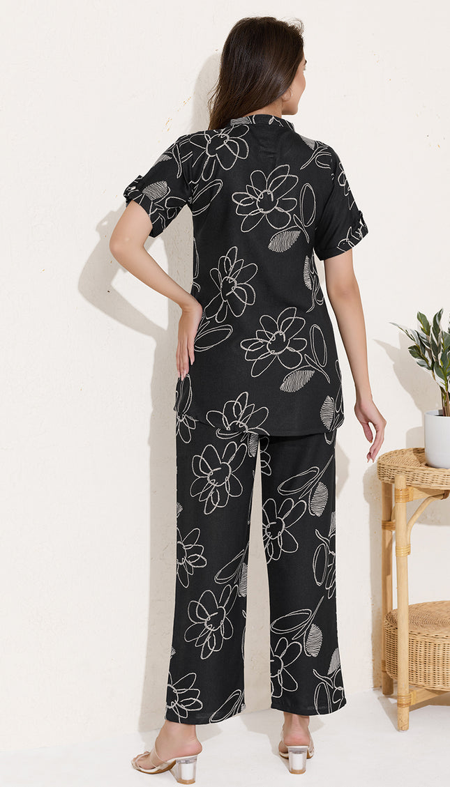 Womens Cotton Printed Co-Ord Set