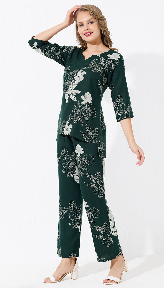 Womens Viscose Printed Co-Ord Set