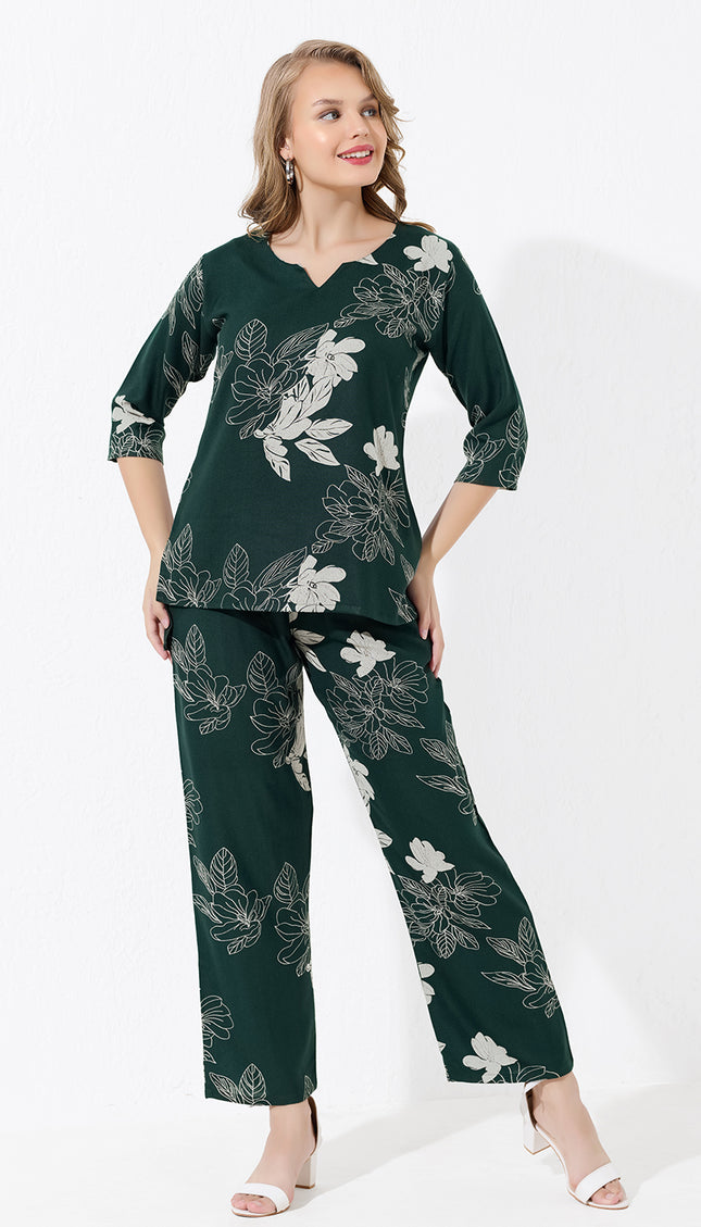 Womens Viscose Printed Co-Ord Set