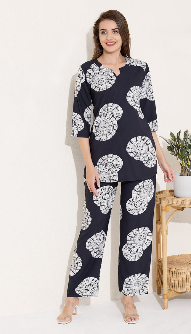Womens Cotton Printed Co-Ord Set